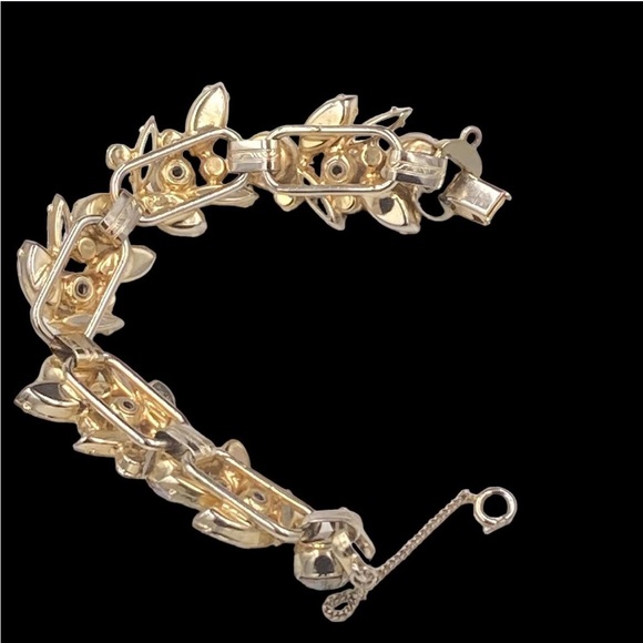 Vintage Juliana Clear and AB Rhinestone Link Bracelet - Picture 5 of 5